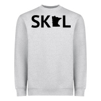 Heather Grey skol minnesota hoodie  let's go mn hooded sweatshirt Heavyweight Sweatshirt - ArtMosaic