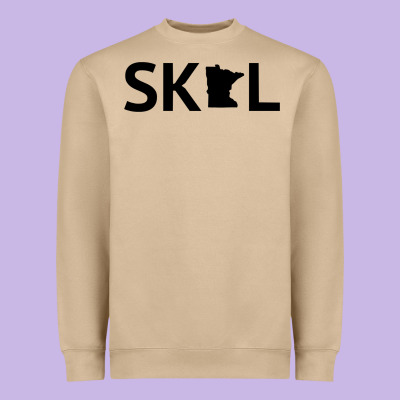 Skol Minnesota Hoodie  Let's Go Mn Hooded Sweatshirt Heavyweight Sweatshirt Designed By Artmosaic