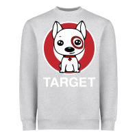 Heather Grey target team member Heavyweight Sweatshirt - ArtMosaic
