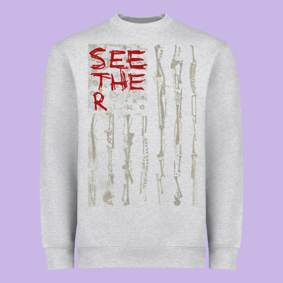 Seether Bone Flag Heavyweight Sweatshirt Designed By Artmosaic