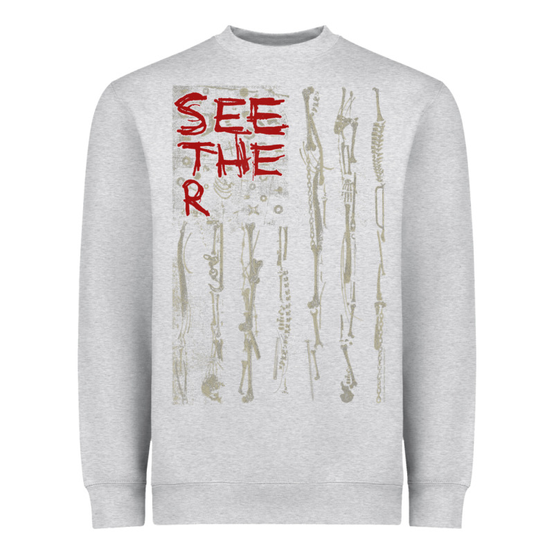 Seether Bone Flag Heavyweight Sweatshirt by ArtMosaic | Teevron