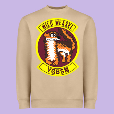 Air Force Wild Weasel Ygbsm Heavyweight Sweatshirt Designed By Artmosaic