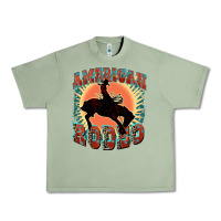 Oil Green American rodeo Urban Heavy Tee - FaDigitalArtStudio