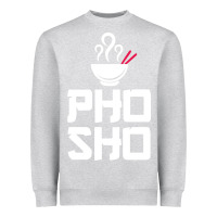 Heather Grey pho sho foodie asian food humor chopsticks funny Heavyweight Sweatshirt - ArtMosaic