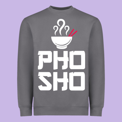 Pho Sho Foodie Asian Food Humor Chopsticks Funny Heavyweight Sweatshirt Designed By Artmosaic