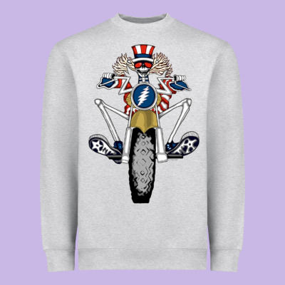 Grateful Motor Ber Heavyweight Sweatshirt Designed By Artmosaic