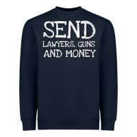 Navy Warren Zevon Send Lawyers Guns and Money Music Shirt Heavyweight Sweatshirt - ArtMosaic