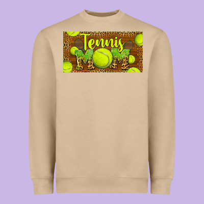 Tennis Mom License Plate Heavyweight Sweatshirt Designed By Barkaloodesign