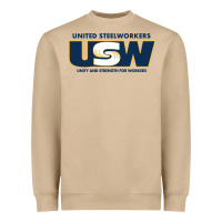 Mushroom United Steelworkers - Unity and Strength for Worke Heavyweight Sweatshirt - ArtMosaic