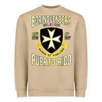 Mushroom Borinqueneers Puerto Rico Flag Honor Et Fidelitas Heavyweight Sweatshirt - ArtMosaic
