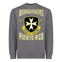 Borinqueneers Puerto Rico Flag Honor Et Fidelitas Heavyweight Sweatshirt | Teevron