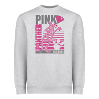 Heather Grey Pink Panther Heavyweight Sweatshirt - ArtMosaic