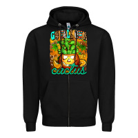 Black go fall on a cactus Zipper Hoodie - AdoDesignShop