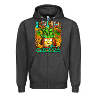 Charcoal Heather go fall on a cactus Zipper Hoodie - AdoDesignShop
