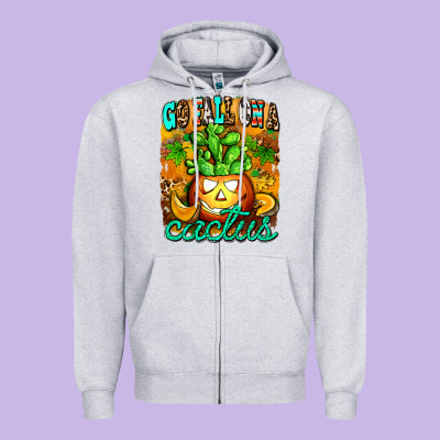 Go Fall On A Cactus Zipper Hoodie Designed By Adodesignshop
