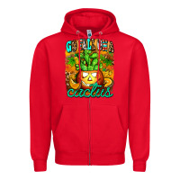 Red go fall on a cactus Zipper Hoodie - AdoDesignShop