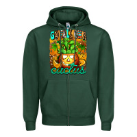 Sports Green go fall on a cactus Zipper Hoodie - AdoDesignShop