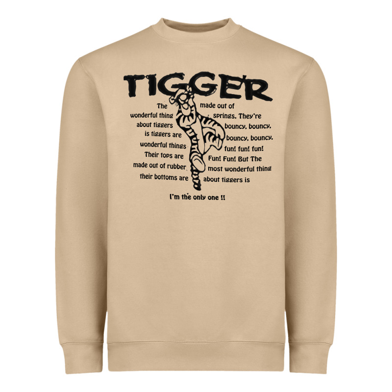Tigger If The Only One Heavyweight Sweatshirt by ArtMosaic | Teevron