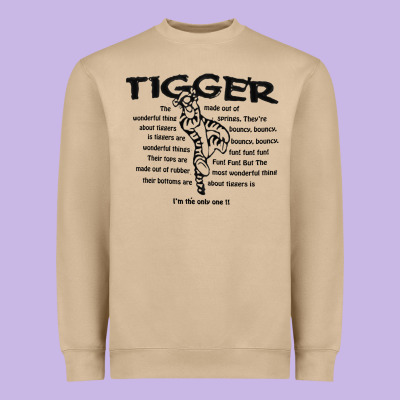 Tigger If The Only One Heavyweight Sweatshirt Designed By Artmosaic