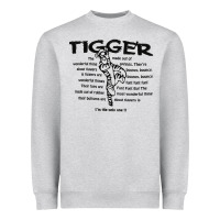 Heather Grey tigger if the only one Heavyweight Sweatshirt - ArtMosaic