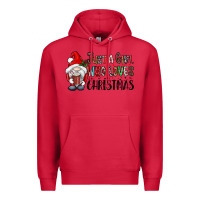 Cardinal just a girk who loves christmas Premium Hoodie - CowhideDigitalArt