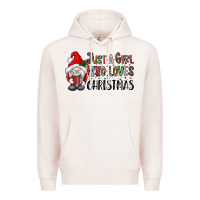 Just A Girk Who Loves Christmas Premium Hoodie | Teevron