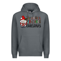 Rock just a girk who loves christmas Premium Hoodie - CowhideDigitalArt