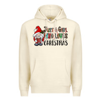 Sandshell just a girk who loves christmas Premium Hoodie - CowhideDigitalArt