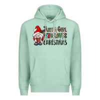 Seafoam just a girk who loves christmas Premium Hoodie - CowhideDigitalArt