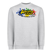 Heather Grey Vintage-Awana clubs Heavyweight Sweatshirt - ArtMosaic