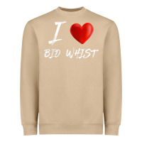 Mushroom i love heart bid whist card game t shirt Heavyweight Sweatshirt - ArtMosaic
