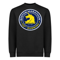 Black boston marathon Heavyweight Sweatshirt - ArtMosaic