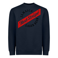 Navy jamaica red stripe lager beer Heavyweight Sweatshirt - ArtMosaic