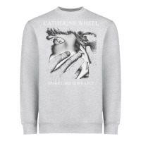 Heather Grey Catherine wheel, Catherine wheel art, Catherine wheel vintage, Catheri Heavyweight Sweatshirt - ArtMosaic