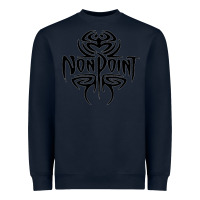 Navy Nonpoint, Nonpoint Art, Nonpoint Vintage, Nonpoint Trend, Heavyweight Sweatshirt - ArtMosaic