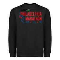 Black PHILADELPHIA MARATHON Heavyweight Sweatshirt - ArtMosaic