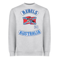 Heather Grey rebel MC supporter Heavyweight Sweatshirt - ArtMosaic