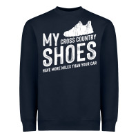 Navy cross country running   xc run runner pullover hoodie Heavyweight Sweatshirt - ArtMosaic