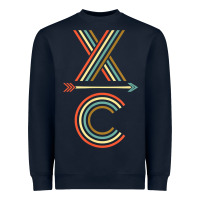 Navy X-Country Design For Cross Country Runners and Coaches Heavyweight Sweatshirt - ArtMosaic