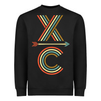 Black X-Country Design For Cross Country Runners and Coaches Heavyweight Sweatshirt - ArtMosaic
