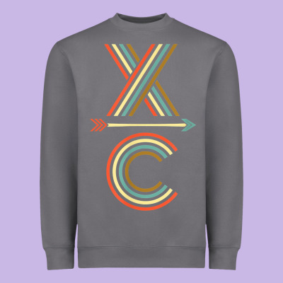 X-country Design For Cross Country Runners And Coaches Heavyweight Sweatshirt Designed By Artmosaic