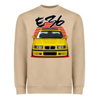 Mushroom Yellow E36 Heavyweight Sweatshirt - ArtMosaic
