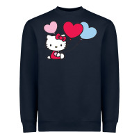 Navy kitty Heavyweight Sweatshirt - ArtMosaic