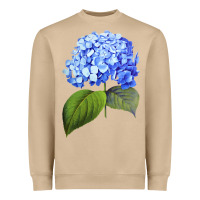 Mushroom Blue  hydrangea Heavyweight Sweatshirt - ArtMosaic