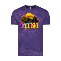 Cloud Purple softball mini Vintage Tee - OliviaCreatesArt