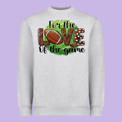 For The Love Of The Game Football Heavyweight Sweatshirt Designed By Barkaloodesign