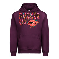 Mauve Wine pucker up Urban Hoodie - JahusDesignShop