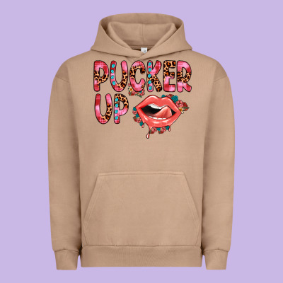 Pucker Up Urban Hoodie Designed By Jahusdesignshop
