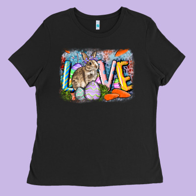 Love Easter Ladies Tee Designed By Cowgirlartshop