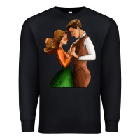 Black valentines day couple Premium Sweatshirt - AdoDesignShop